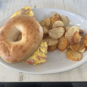 At Long Last - Ham and cheese bagel - Breakfast & Brunch Near Me - Auburn, New York