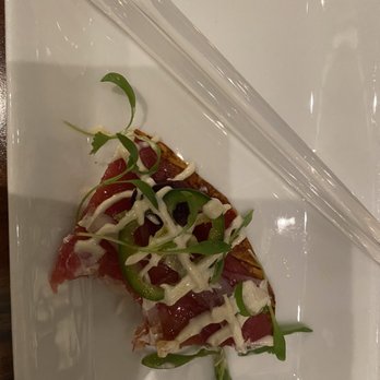 Morimoto - This is the tuna taco- it's the best. I took a bite out of it and realized after that I needed to snap a photo. - Japanese Near Me - Las Vegas, Nevada Morimoto - This is the tuna taco- it's the best. I took a bite out of it and realized after that I needed to snap a photo. - Japanese Near Me - Las Vegas, Nevada