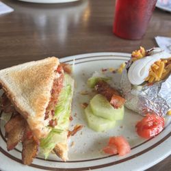 Abj's Cruiser Cafe - My BLT & Baked potato