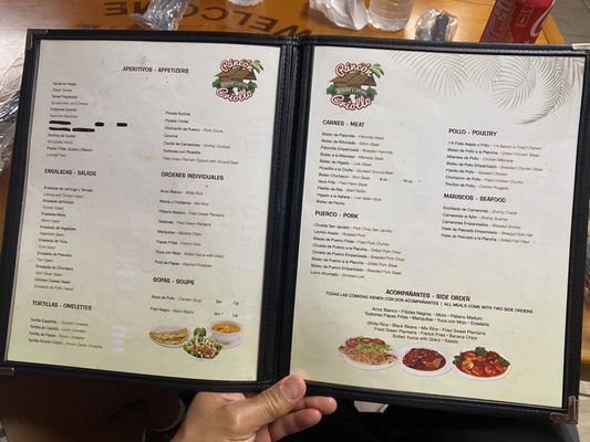 Menu photo 3 Rincon Criollo Restaurant Miami, FL
