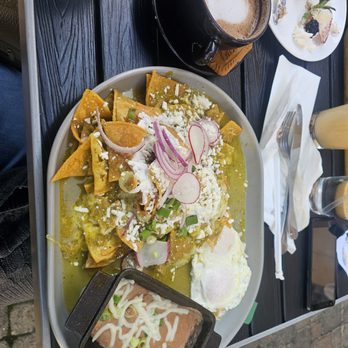 Gina's Kitchen +Catering - Green chilaquiles were the Bomb!! - Breakfast & Brunch Near Me - Rancho Cucamonga, California