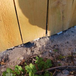 Lowe's Home Improvement - Crappy fence work from Lowe's
