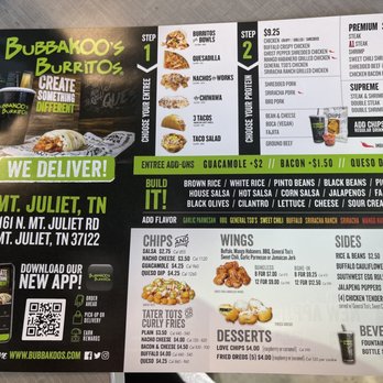 Bubbakoo's Burritos - Menu March 2021 - New Mexican Cuisine Near Me - Mount Juliet, Tennessee Bubbakoo's Burritos - Menu March 2021 - New Mexican Cuisine Near Me - Mount Juliet, Tennessee