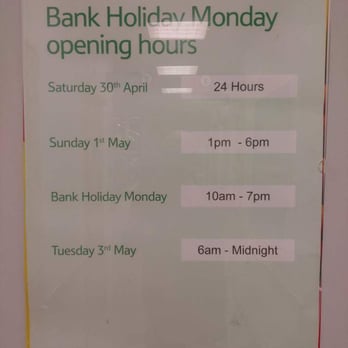 Tesco Extra - Bank holiday opening hours - Grocery Near Me - Carrickfergus, CKF