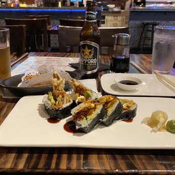 Soku 1546 - a plate of sushi and a glass of beer - Chinese Near Me - Brooklyn, New York