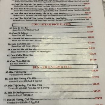 Pho Thin Hanoi - Menú - Vietnamese Near Me - San Leandro, California