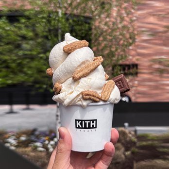 KITH Treats - a hand holding a cup of ice cream - Ice Cream & Frozen Yogurt Near Me - Brooklyn, New York