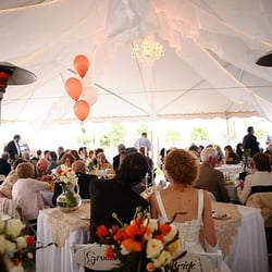 Evergreen Island - Our on site tent to ensure comfort for your guests!