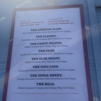 Cookie Monstah - Food Truck - Menu - Ice Cream & Frozen Yogurt Near Me - Danvers, Massachusetts Cookie Monstah - Food Truck - Menu - Ice Cream & Frozen Yogurt Near Me - Danvers, Massachusetts