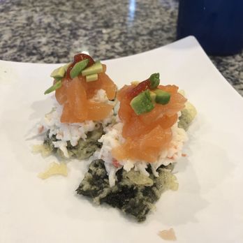 O2 Sushi - Salmon tostada!! - Conveyor Belt Sushi Near Me - Phoenix, Arizona