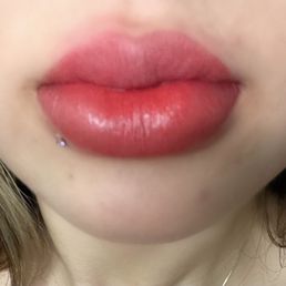 lip blush right after session a little swollen but pretty lip blush right after session a little swollen but pretty