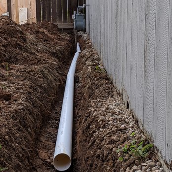 TLC Landscape Services - Installation of the French drain. - Landscaping Near Me