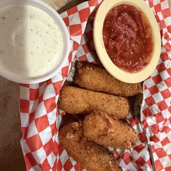 A&E Grill - Homemade fried cheese with marinara and ranch - New American Near Me - Chickasha, Oklahoma A&E Grill - Homemade fried cheese with marinara and ranch - New American Near Me - Chickasha, Oklahoma
