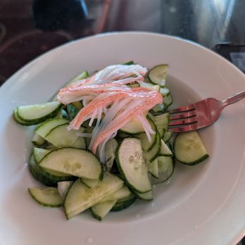 Xushi Ko - Cucumber salad with crab and dressing quite refreshing and delicious. - Japanese Near Me - Dearborn, Michigan Xushi Ko - Cucumber salad with crab and dressing quite refreshing and delicious. - Japanese Near Me - Dearborn, Michigan