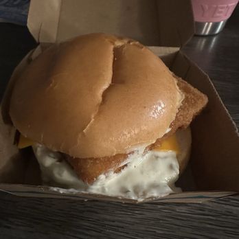 McDonald's - Filet-O-Fish ordered with NO tartar sauce but it arrived with Extra. Yuck! - Burgers Near Me - Martinsburg, West Virginia McDonald's - Filet-O-Fish ordered with NO tartar sauce but it arrived with Extra. Yuck! - Burgers Near Me - Martinsburg, West Virginia