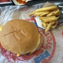 Wendy's - Double Stack Biggie Bag (drink & chicken nuggets not shown)