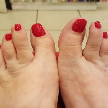 Polish Pros - Nice job! (ignore my ugly feet) - Nail Salons Near Me - San Diego, California
