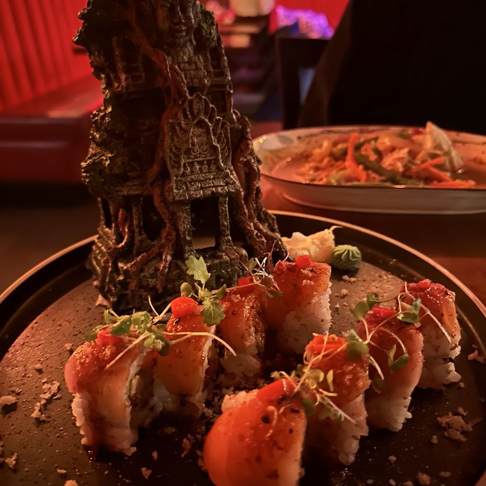 Tiki Thai - Red Sea sushi rolls. Loved the presentation! - Thai Near Me - Atlanta, Georgia Tiki Thai - Red Sea sushi rolls. Loved the presentation! - Thai Near Me - Atlanta, Georgia