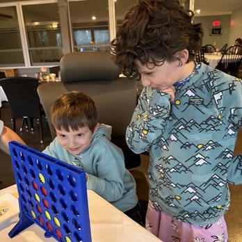 Kimberly’s at the Marina - More Connect 4! Parents able to enjoy their apps and drinks. - Seafood Near Me - Hampden, Maine Kimberly’s at the Marina - More Connect 4! Parents able to enjoy their apps and drinks. - Seafood Near Me - Hampden, Maine