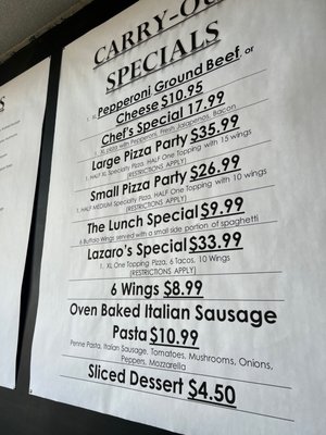 Menu photo 7 Lazaro's Pizza Houston, TX Menu photo 7 Lazaro's Pizza Houston, TX