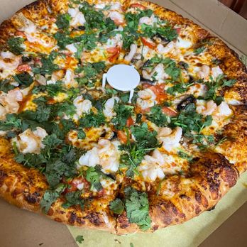 Thai Curry Pizza - Tom yum shrimp pizza - Pizza Near Me - Long Beach, California Thai Curry Pizza - Tom yum shrimp pizza - Pizza Near Me - Long Beach, California