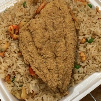 Seaside Seafood - Crawfish Fried Rice + 1 Catfish - Seafood Near Me - Port Arthur, Texas Seaside Seafood - Crawfish Fried Rice + 1 Catfish - Seafood Near Me - Port Arthur, Texas