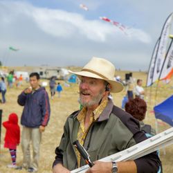 Berkeley Kite Festival - The professor on his way to the lab #BerkeleyKiteFestival