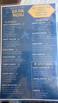 Menu photo 2 The Beach Club Lake Worth, FL Menu photo 2 The Beach Club Lake Worth, FL