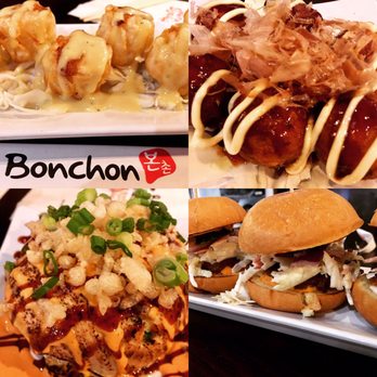 Bonchon - Fried shrimp shu mai, takoyaki, salmon avocado ball and bulgogi sliders! - Korean Near Me - Elk Grove, California Bonchon - Fried shrimp shu mai, takoyaki, salmon avocado ball and bulgogi sliders! - Korean Near Me - Elk Grove, California