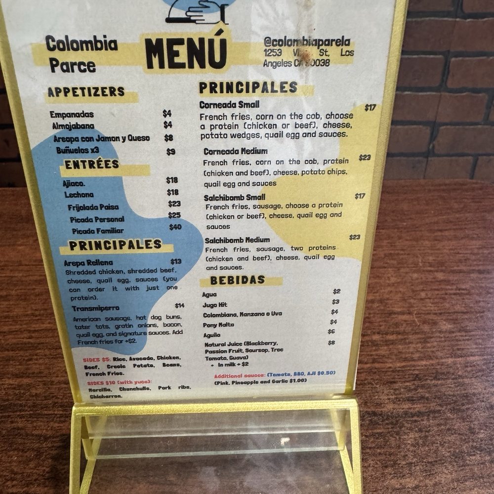 Colombia Parce - Colombian Near Me - Los Angeles, California