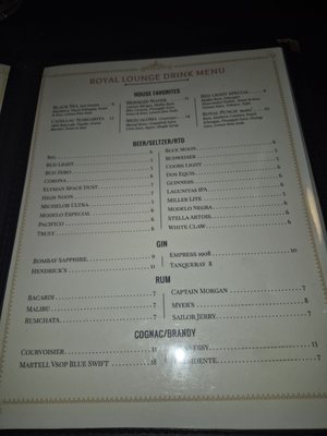 Menu photo 5 Royal Lounge West Covina, CA