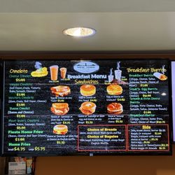 New York Deli Cafe - Breakfast menu