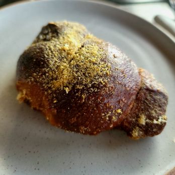 VAGA Restaurant & Bar - Warm Bread House Honey Mustard Pretzel Knots, Whipped Butter - Latin American Near Me - Encinitas, California VAGA Restaurant & Bar - Warm Bread House Honey Mustard Pretzel Knots, Whipped Butter - Latin American Near Me - Encinitas, California