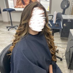 Leon Studio One - Me in the salon chair right after my hair was done