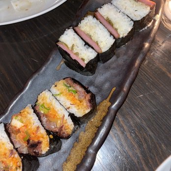 Noreetuh - Short rib musubi and Spicy Spam - New American Near Me - New York, New York Noreetuh - Short rib musubi and Spicy Spam - New American Near Me - New York, New York