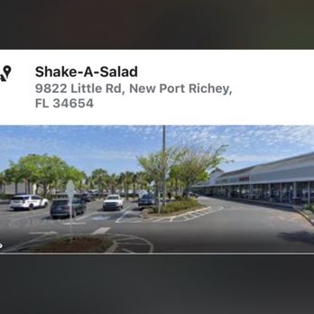 Shake A Salad - A picture of the entrance to give you an idea where it's at - Salad Near Me - New Port Richey, Florida Shake A Salad - A picture of the entrance to give you an idea where it's at - Salad Near Me - New Port Richey, Florida