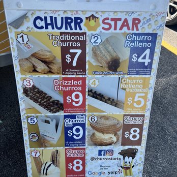 ChurroStar - Menu - Desserts Near Me - San Antonio, Texas ChurroStar - Menu - Desserts Near Me - San Antonio, Texas