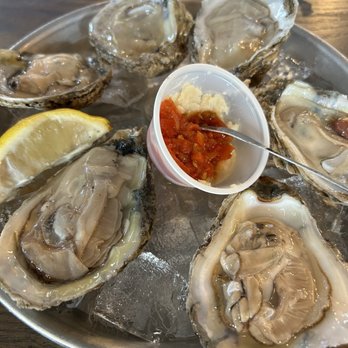 Shuckin' Shack Oyster Bar - Oysters on the half shell - Seafood Near Me - Jacksonville, North Carolina