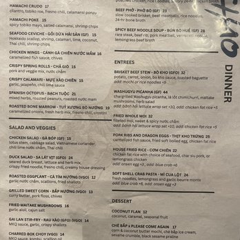 Chao - Menu 3/17/2026 - Asian Fusion Near Me - Honolulu, Hawaii