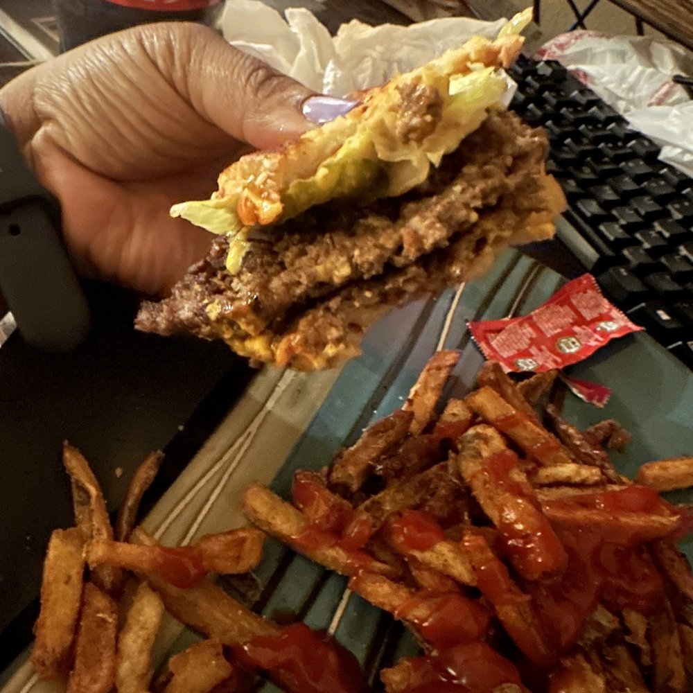 Grilled Cheese Sandwich with added patty #TikTok made me do it