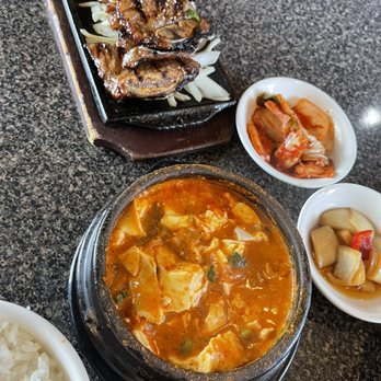 Stone Korean Restaurant - Kalbi and Soft Tofu Soup Combo Special - Korean Near Me - Redmond, Washington Stone Korean Restaurant - Kalbi and Soft Tofu Soup Combo Special - Korean Near Me - Redmond, Washington