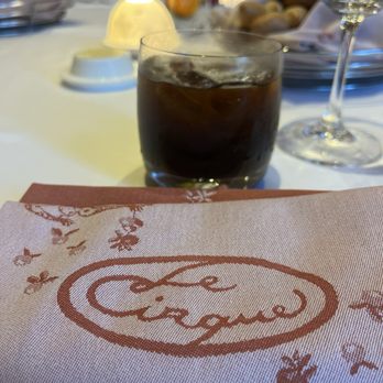 Le Cirque - Napkin and a carajillo - French Near Me - Las Vegas, Nevada