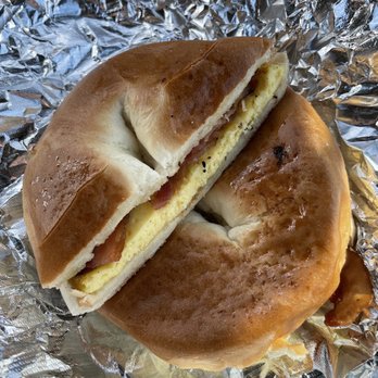 Perkatory Coffee House - Bagel Sandwich - Plain Bagel, Egg, and Bacon - Coffee & Tea Near Me - Trinidad, Colorado Perkatory Coffee House - Bagel Sandwich - Plain Bagel, Egg, and Bacon - Coffee & Tea Near Me - Trinidad, Colorado