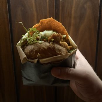 Double Chicken Please - Hot Honey Sandwich - Cocktail Bars Near Me - New York, New York Double Chicken Please - Hot Honey Sandwich - Cocktail Bars Near Me - New York, New York