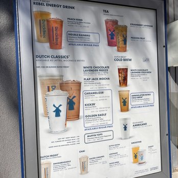 Dutch Bros Coffee - February 2023 menu - Juice Bars & Smoothies Near Me - Indio, California