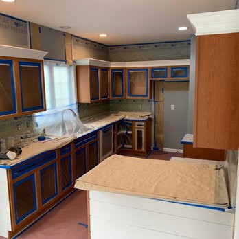 CPP Home Builders & Remodeling on Cape Cod - Refinishing Kitchen Cabinets Before Picture - General Contractors Near Me - West Dennis, Massachusetts