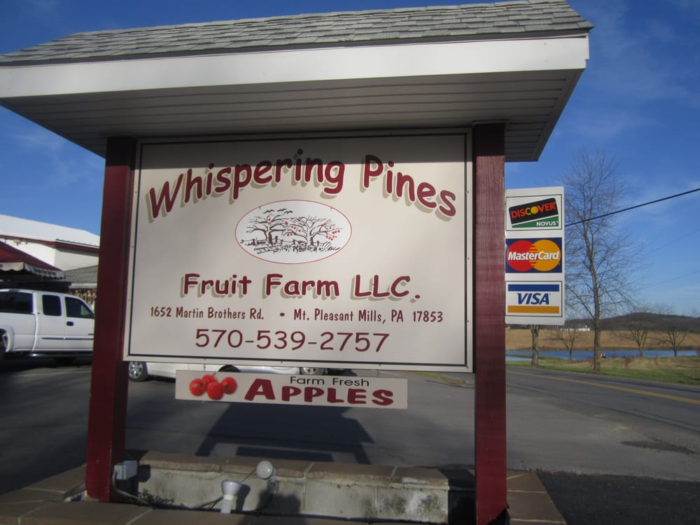 WHISPERING PINES FRUIT FARMS 1652 Martin Brothers Rd, Mount Pleasant