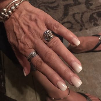 Kimmy's Nail Salon - Supposed to be a French ombré.... awful. Gel was way too thick - Nail Salons Near Me - Stoney Creek, Ontario Kimmy's Nail Salon - Supposed to be a French ombré.... awful. Gel was way too thick - Nail Salons Near Me - Stoney Creek, Ontario
