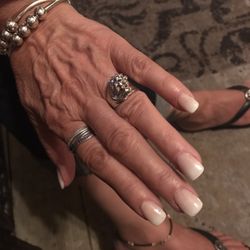Kimmy's Nail Salon - Supposed to be a French ombré.... awful. Gel was way too thick