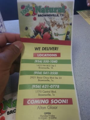 100 Natural 2921 Boca Chica Blvd Brownsville Tx Mapquest